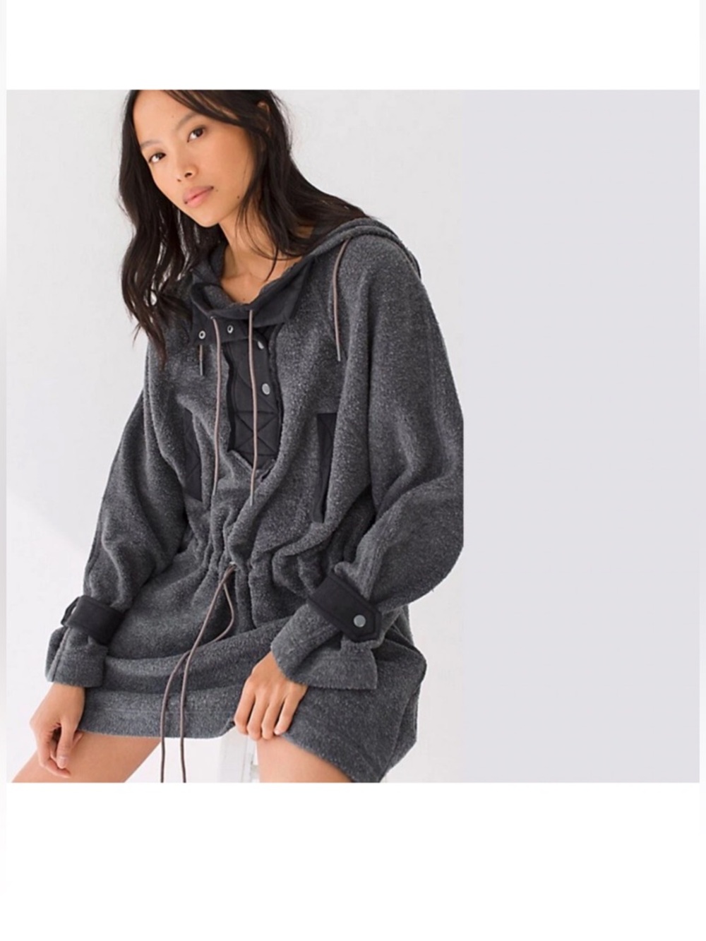 We the free Sadie surplus pullover fleece jacket